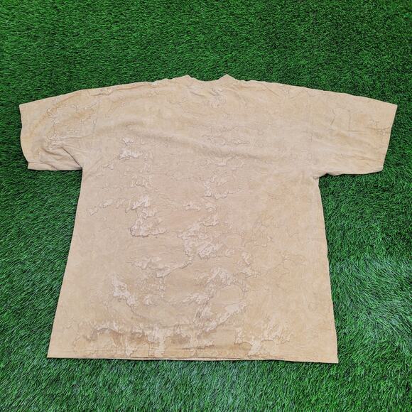 Vintage 90s Native-American Spiritual Shirt 2XL 25x30 Brown - Picture 2 of 14